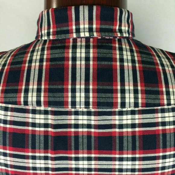 Fossil Mens M Plaid Button Down Shirt Long Sleeve Cotton - Picture 5 of 9